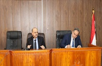 لقاء السيد عميد الكلية بطلبة الدراسات العليا